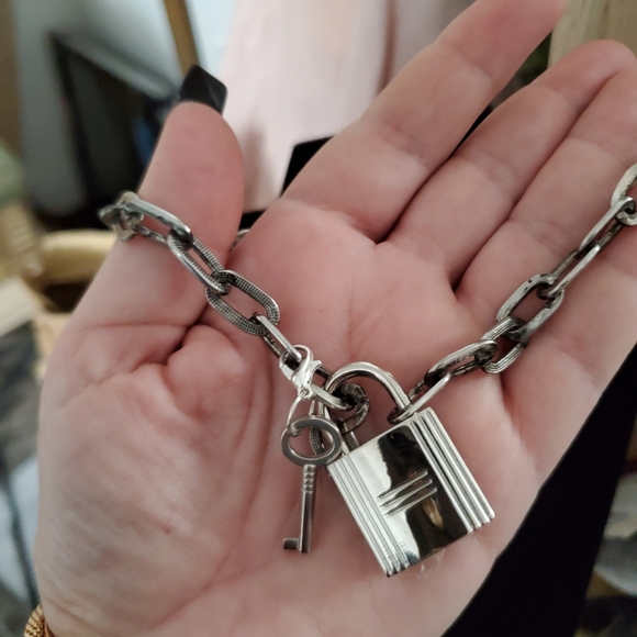 ANKLE CHAIN with 🔐 lock and key. Handmade boot accessory - Picture 3 of 3